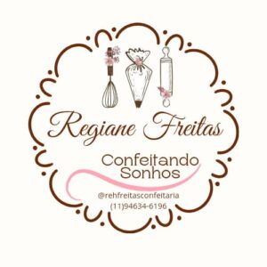 Logo da confeitaria Confeitando Sonhos, de Poá