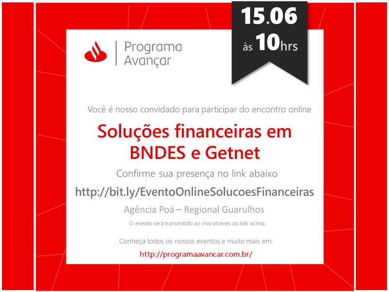 Soluções financeiras em BNDES e Getnet